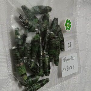 One-of-a-kind handmade/hand rolled paper beads/jewelry making/craft supplies/DIY